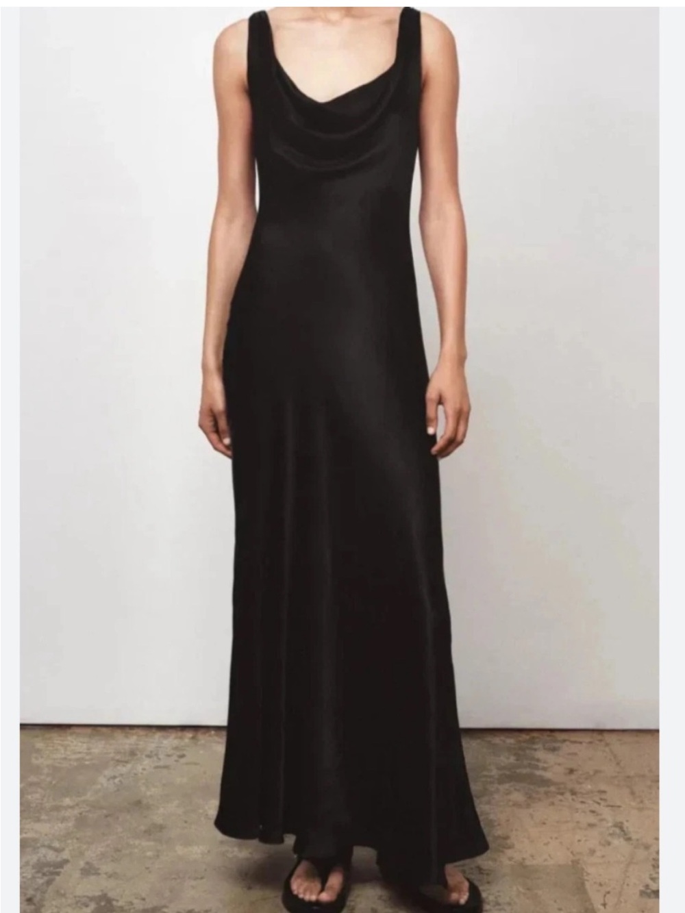 Zara Black Draped Dress